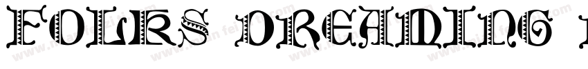 Folks Dreaming Regu字体转换